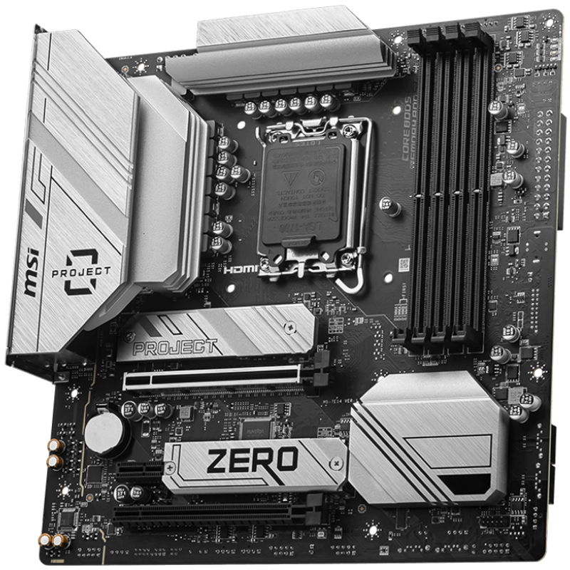 B760M Project Zero, Intel B760 Mainboard - Sockel 1700